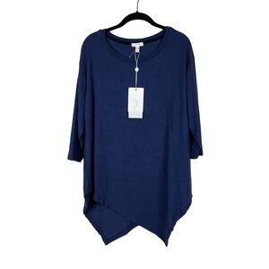 NWT Soft Joie Peacoat Tammy Asymmetric Hem Sweater Size XS
